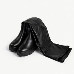 RAID Delia Over The Knee Boot In Black -Chic Shoes Shop delia black pu 4