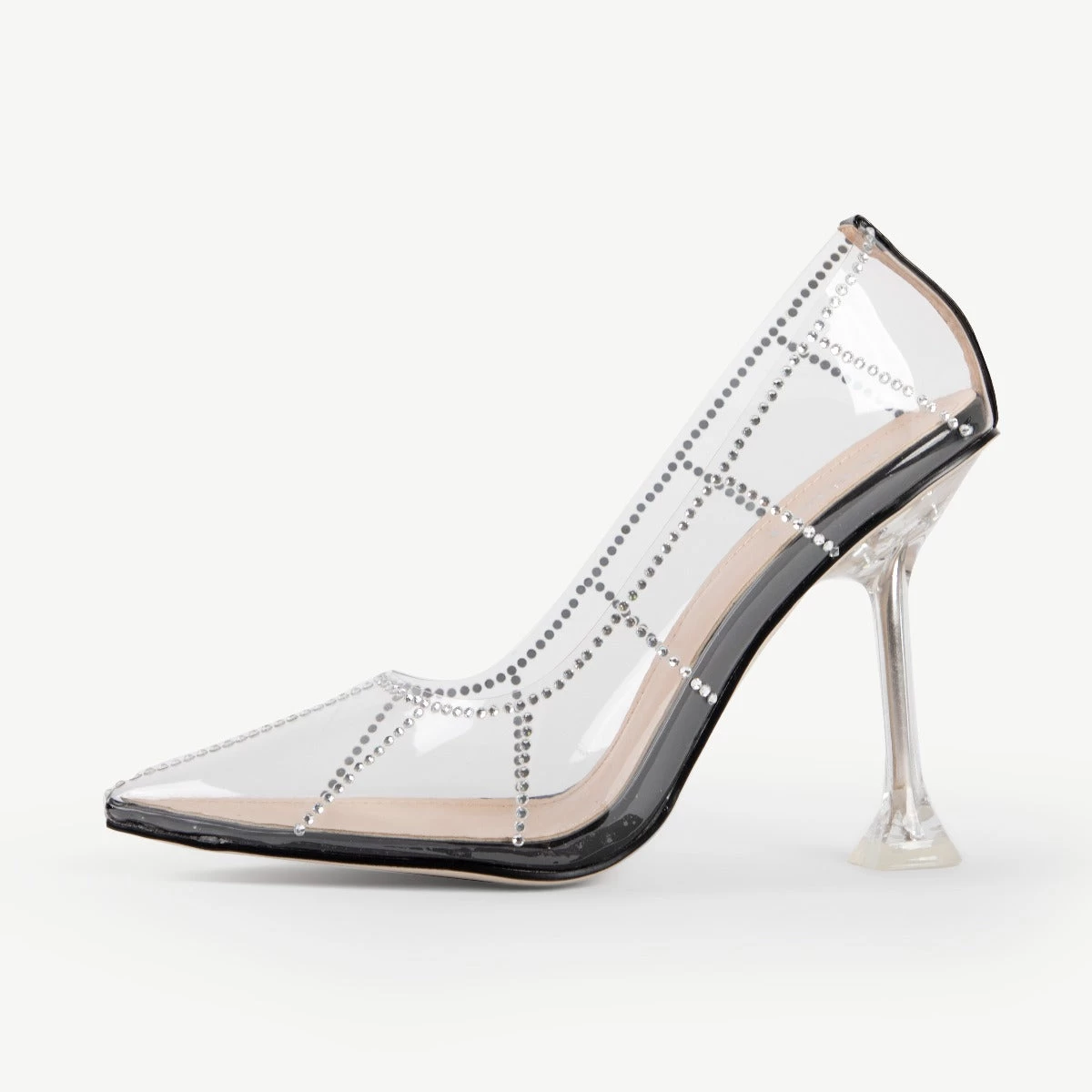 BEBO Demmy Perspex Court Heel In Black 5 BEBO Demmy Perspex Court Heel In Black - Image 3