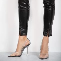 BEBO Demmy Perspex Court Heel In Black 12 BEBO Demmy Perspex Court Heel In Black -Chic Shoes Shop demmy black 5