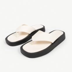 RAID Dornea Chunky Sandal In Cream -Chic Shoes Shop dornea cream 2