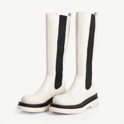 RAID Drellah Long Boot In Ecru