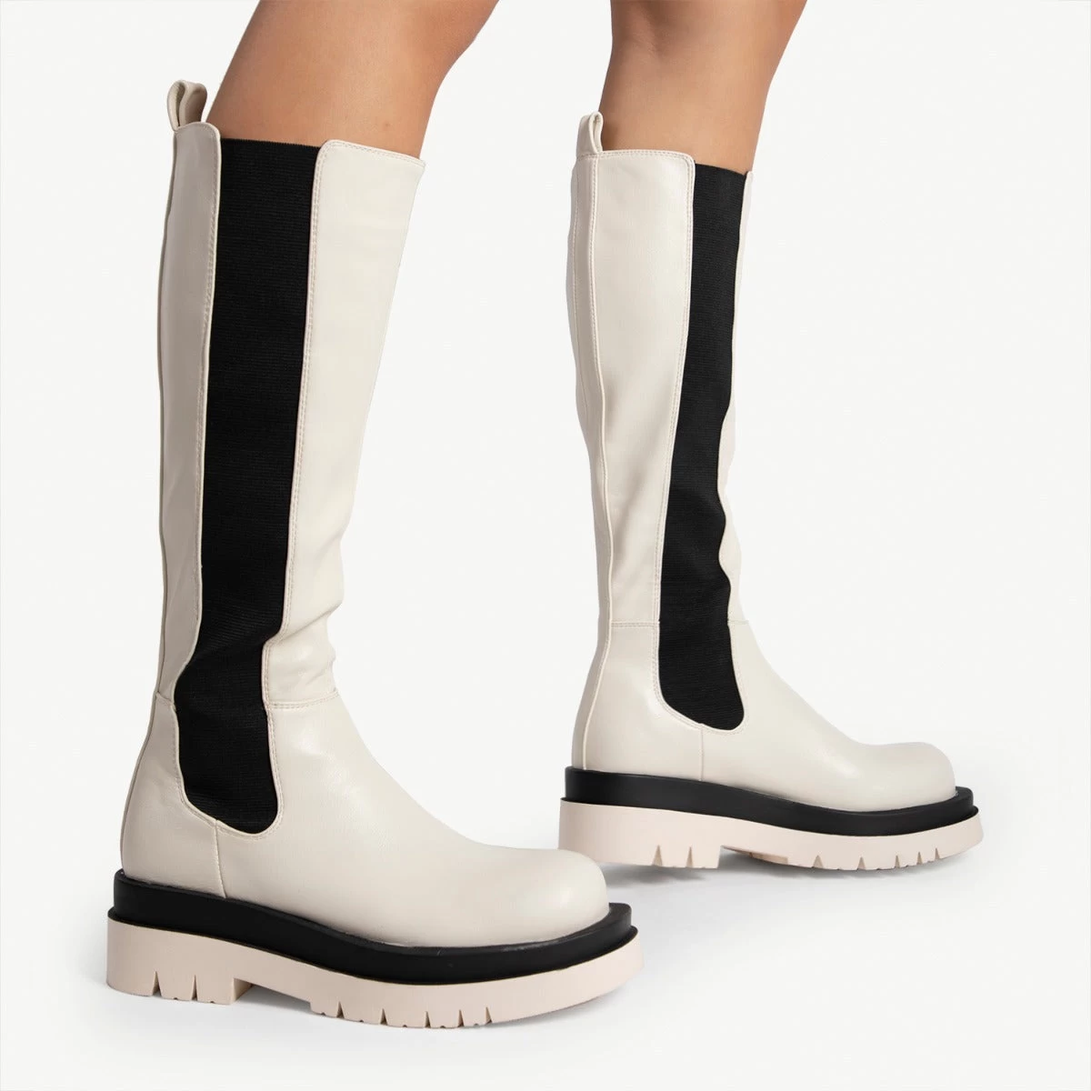 RAID Drellah Long Boot In Ecru 5 RAID Drellah Long Boot In Ecru - Image 3