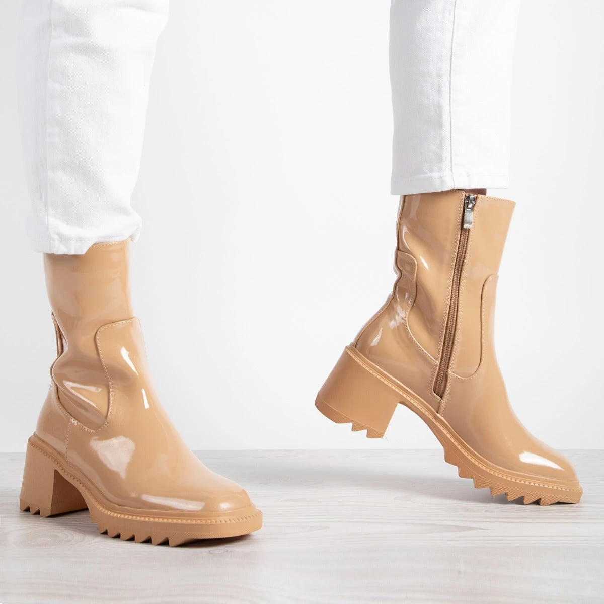 RAID Ennis Ankle Boot In Nude 3 RAID Ennis Ankle Boot In Nude