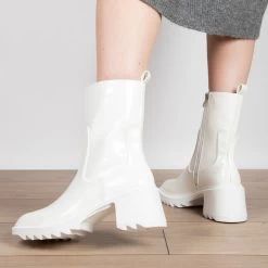 RAID Ennis Ankle Boot In White 11 RAID Ennis Ankle Boot In White -Chic Shoes Shop ennis white 9