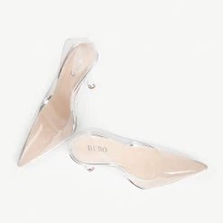 BEBO Flaura Stiletto Heel In Silver -Chic Shoes Shop flaura silver 4