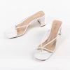 RAID Freddy Heeled Mule In White -Chic Shoes Shop freddy white 2