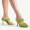 RAID Gemma Heeled Mule In Apple Green 2 RAID Gemma Heeled Mule In Apple Green -Chic Shoes Shop gemma apple green 4