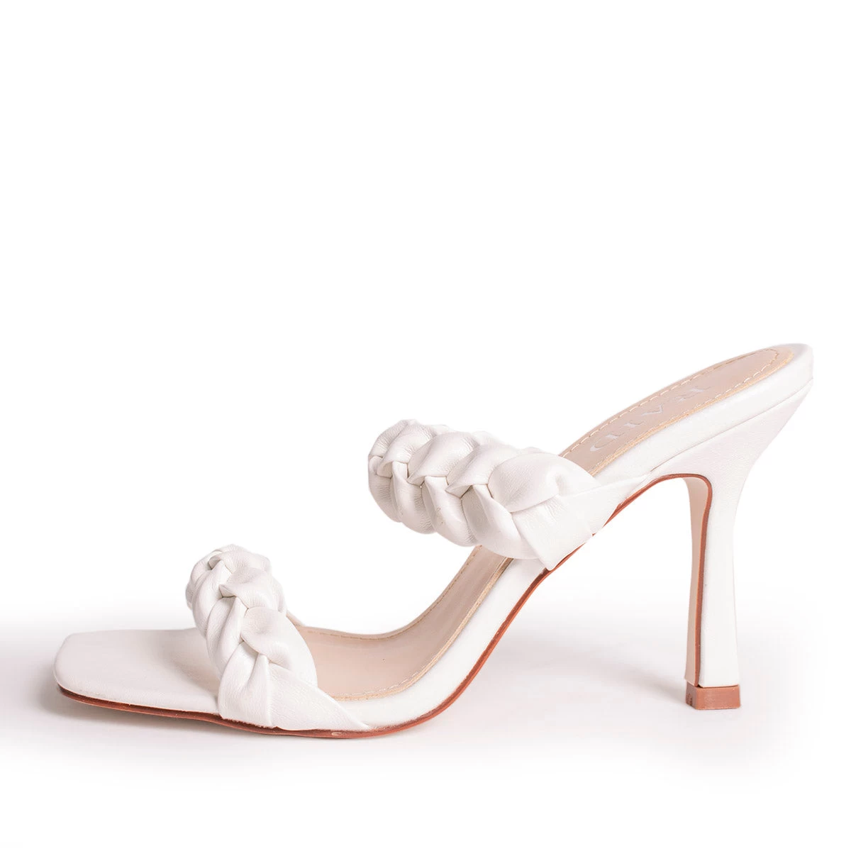 RAID Gemma Heeled Mule In White 8 RAID Gemma Heeled Mule In White - Image 6