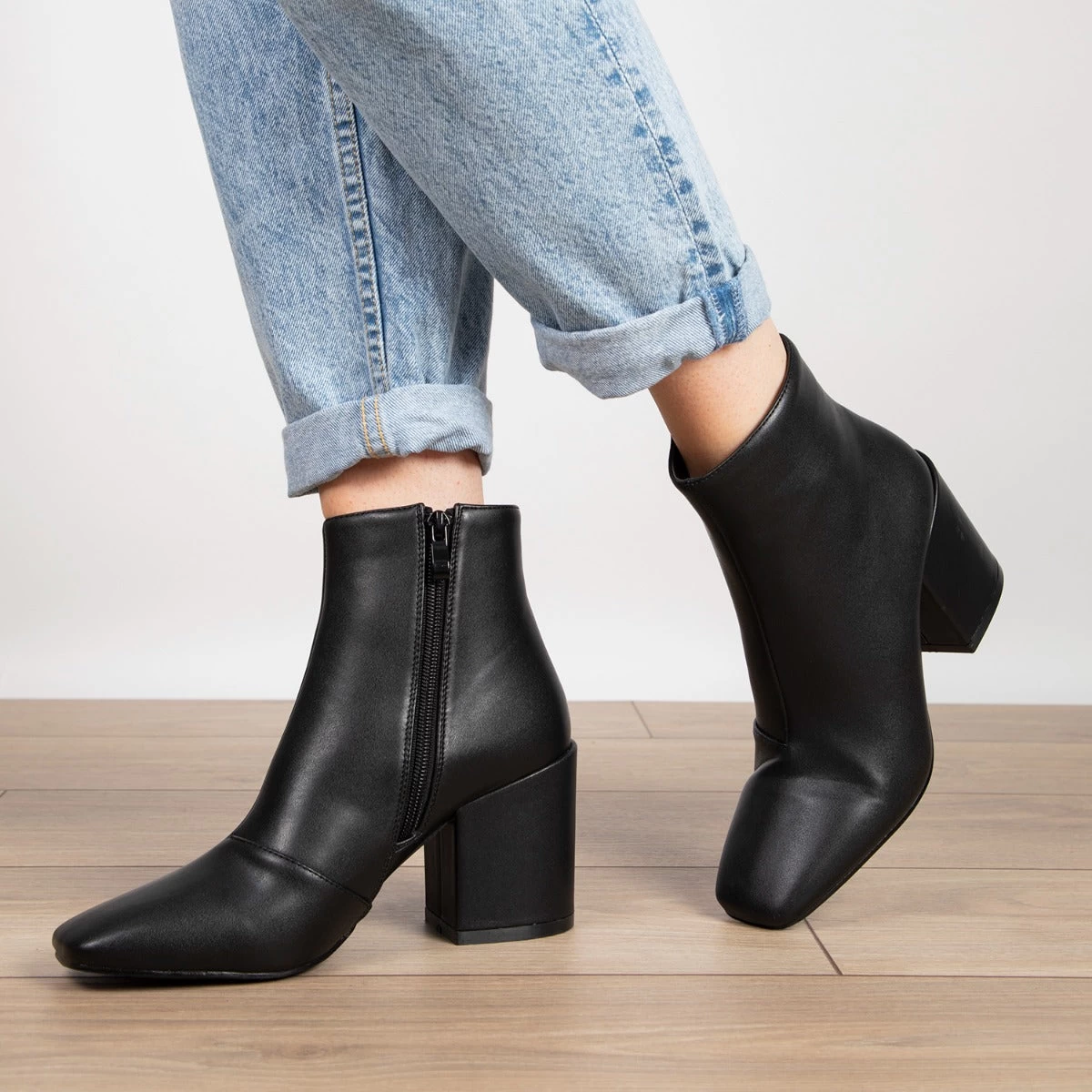 RAID Hollis Block Heeled Boot In Black 3 RAID Hollis Block Heeled Boot In Black