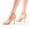 RAID Meeka Square Toe Post Sandal In Nude -Chic Shoes Shop img 8545
