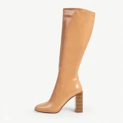 RAID Ivonne Block Heeled Boot In Beige 10 RAID Ivonne Block Heeled Boot In Beige -Chic Shoes Shop ivone beige 1