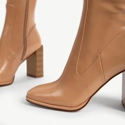 RAID Ivonne Block Heeled Boot In Beige 13 RAID Ivonne Block Heeled Boot In Beige -Chic Shoes Shop ivone beige 6