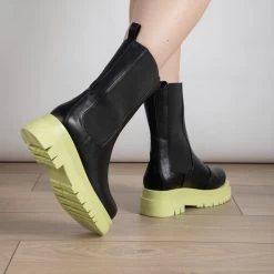 RAID Kendall Ankle Boot In Green -Chic Shoes Shop kendall black green 10