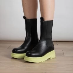 RAID Kendall Ankle Boot In Green -Chic Shoes Shop kendall black green 7