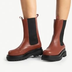 RAID Kendall Ankle Boot In Brown -Chic Shoes Shop kendall brown 2