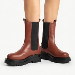 RAID Kendall Ankle Boot In Brown -Chic Shoes Shop kendall brown 4