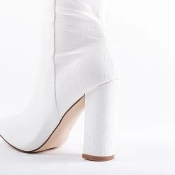RAID Kenia Long Boot In White -Chic Shoes Shop kenia white 4