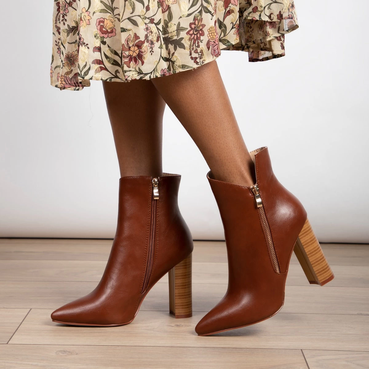 RAID Keyla Ankle Boot In Tan 6 RAID Keyla Ankle Boot In Tan - Image 4