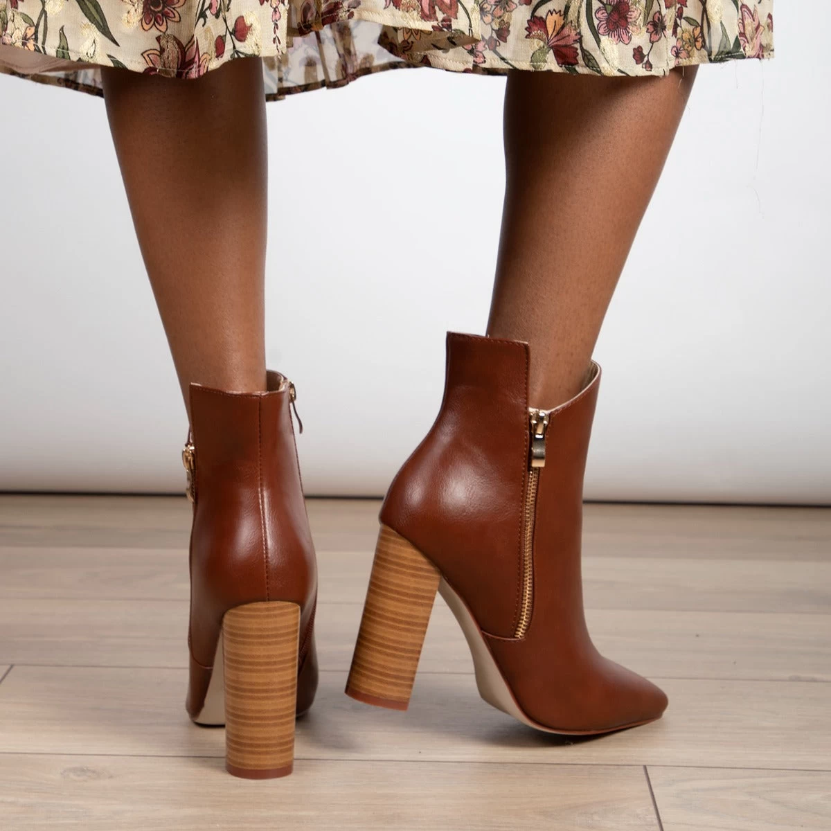 RAID Keyla Ankle Boot In Tan 7 RAID Keyla Ankle Boot In Tan - Image 5