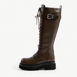 RAID Kinetic Lace Up Boot In Khaki 9 RAID Kinetic Lace Up Boot In Khaki -Chic Shoes Shop kinetic khaki 1