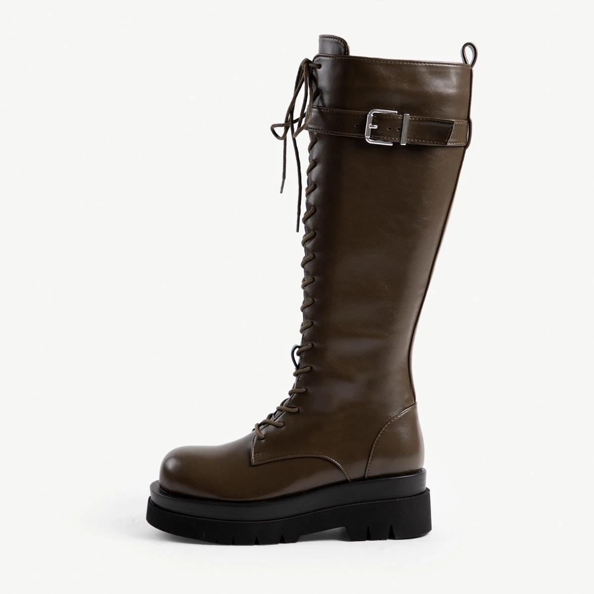 RAID Kinetic Lace Up Boot In Khaki 5 RAID Kinetic Lace Up Boot In Khaki - Image 3