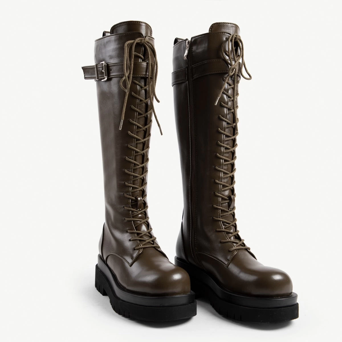 RAID Kinetic Lace Up Boot In Khaki 3 RAID Kinetic Lace Up Boot In Khaki