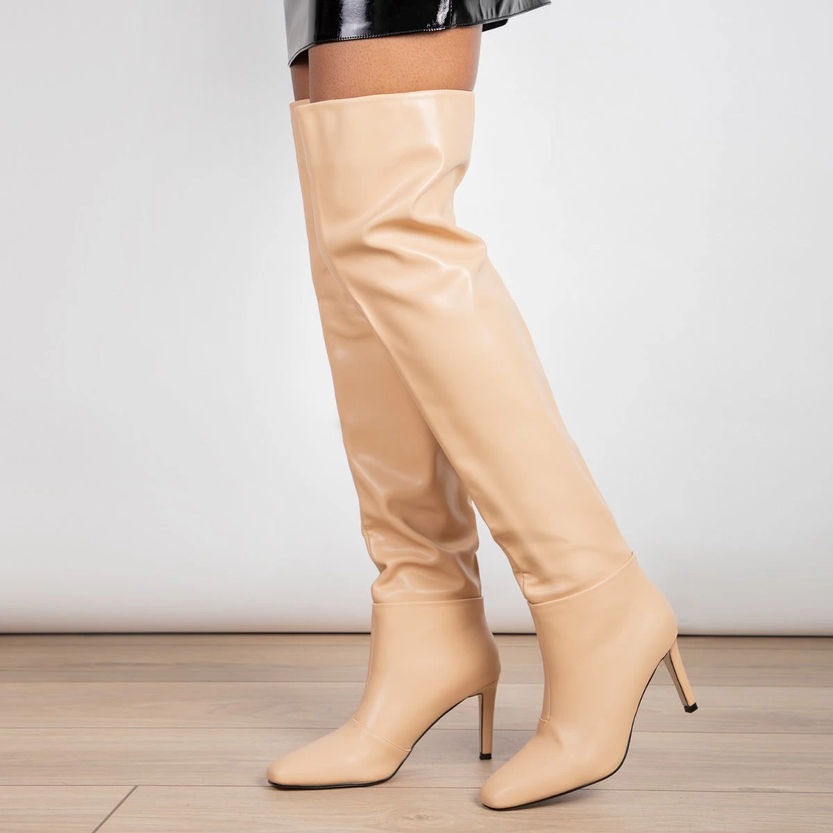 RAID Kulture Long Boot In Beige 5 RAID Kulture Long Boot In Beige - Image 3