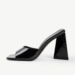BEBO Kyrah Heeled Mule In Black