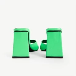 BEBO Kyrah Heeled Mule In Lime -Chic Shoes Shop kyrah green 6