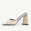 BEBO Kyrah Heeled Mule In Nude -Chic Shoes Shop kyrah nude 1