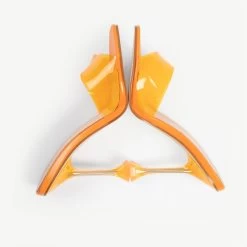 RAID Lily Heeled Mule In Orange -Chic Shoes Shop lily orange 5