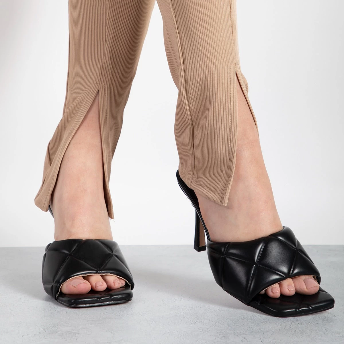 RAID Magick Heeled Mule In Black 4 RAID Magick Heeled Mule In Black - Image 2