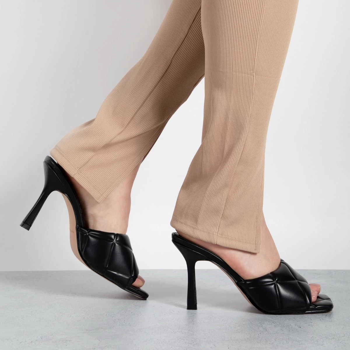 RAID Magick Heeled Mule In Black 3 RAID Magick Heeled Mule In Black