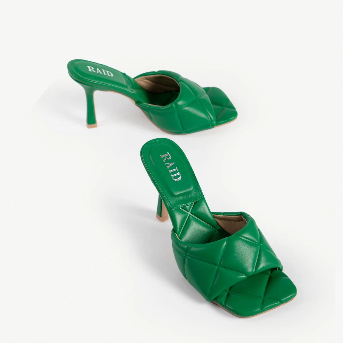 RAID Magick Heeled Mule In Green 10 RAID Magick Heeled Mule In Green - Image 8