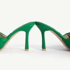 RAID Magick Heeled Mule In Green 20 RAID Magick Heeled Mule In Green -Chic Shoes Shop magic green 3