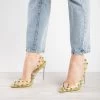 BEBO Mayra Perspex Court Shoe In Green -Chic Shoes Shop mayra green 5