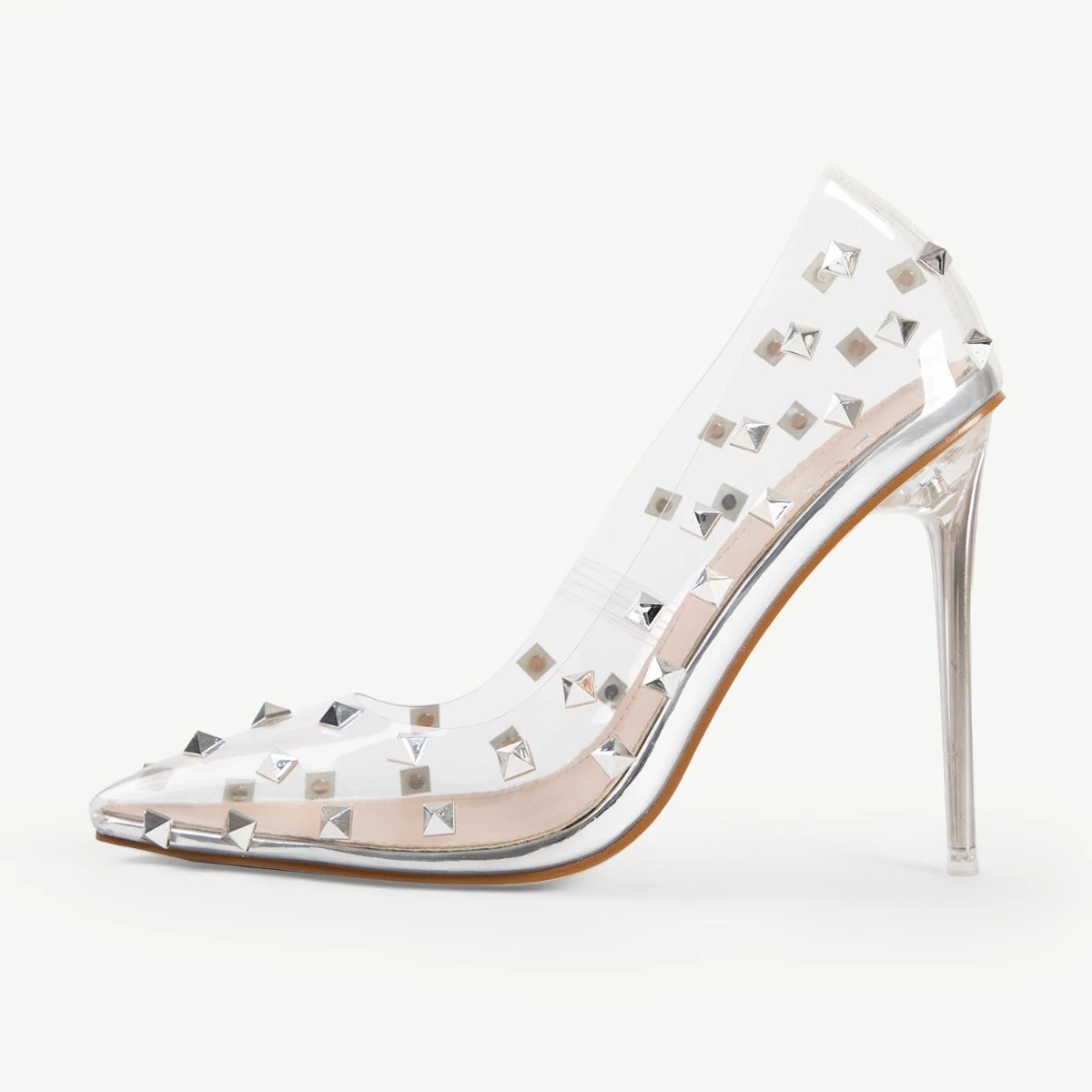 BEBO Mayra Perspex Court Shoe In Silver 10 BEBO Mayra Perspex Court Shoe In Silver - Image 8