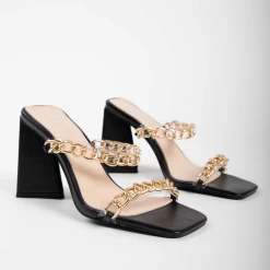 RAID Idella Heeled Mule In Black -Chic Shoes Shop microsoftteams image 16