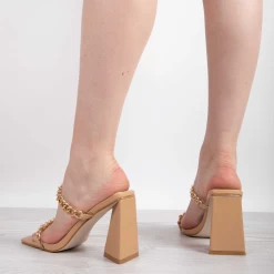 RAID Idella Heeled Mule In Nude -Chic Shoes Shop microsoftteams image 17