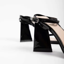 RAID Amora Lace Up Block Heel In Black -Chic Shoes Shop microsoftteams image 5