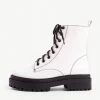 RAID Obey Chunky Hiker Boot In White 2 RAID Obey Chunky Hiker Boot In White -Chic Shoes Shop obey white 1