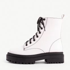 RAID Obey Chunky Hiker Boot In White