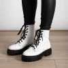 RAID Obey Wide Fit Chunky Hiker Boot In White
