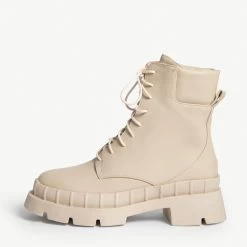 RAID Prestone Chunky Ankle Boot In Ecru 17 RAID Prestone Chunky Ankle Boot In Ecru -Chic Shoes Shop prestone ecru 1