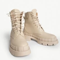 RAID Prestone Chunky Ankle Boot In Ecru 15 RAID Prestone Chunky Ankle Boot In Ecru -Chic Shoes Shop prestone ecru 4