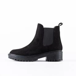 RAID Radar Chunky Boot In Black Suede -Chic Shoes Shop radar suede