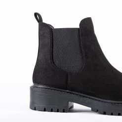 RAID Radar Chunky Boot In Black Suede -Chic Shoes Shop radar suede 4