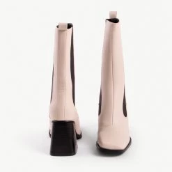 RAID React Block Heeled Boot In White 11 RAID React Block Heeled Boot In White -Chic Shoes Shop react off white 4