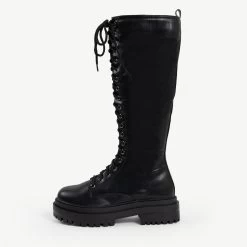 RAID Reginal Lace Up Long Boot In Black 12 RAID Reginal Lace Up Long Boot In Black -Chic Shoes Shop reginal black 1