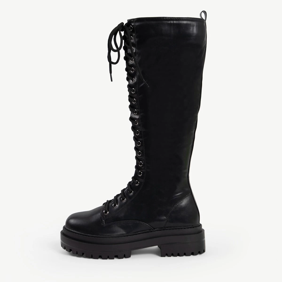 RAID Reginal Lace Up Long Boot In Black 6 RAID Reginal Lace Up Long Boot In Black - Image 4